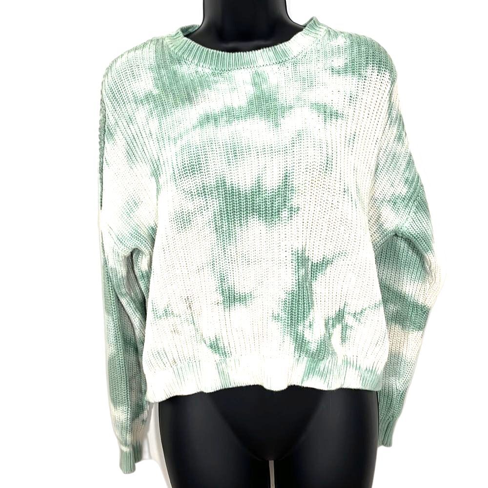 Freshman 1996 Teal Tie Dye Sweater Size Small